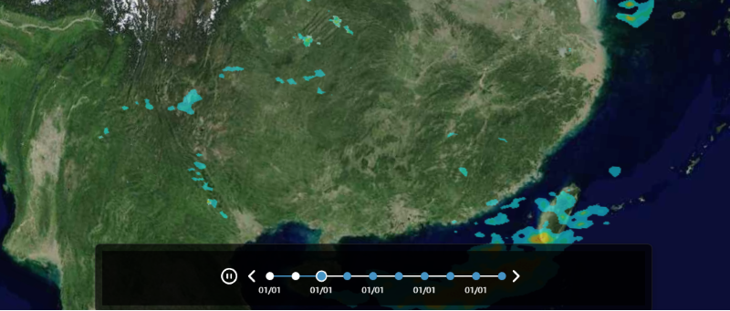Cesium卫星云图时序动态可视化